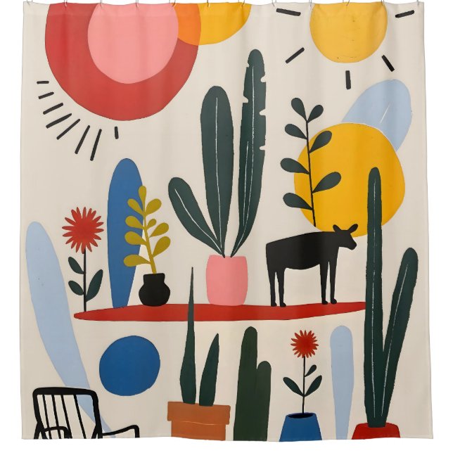 Cortina De Ducha Shelfie (Anverso)