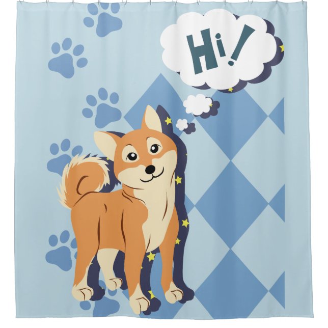 Cortina De Ducha Shiba Inu (Anverso)