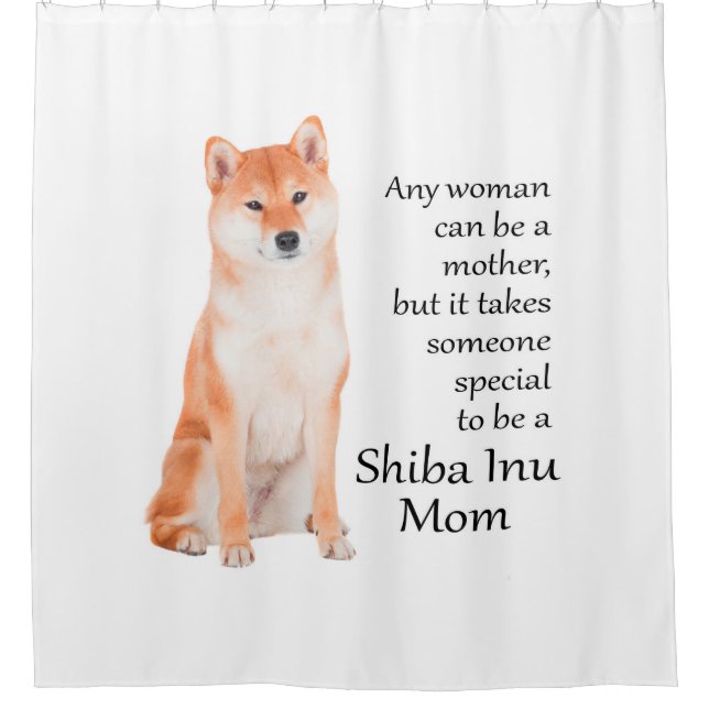 Cortina de ducha Shiba Inu Mom (Anverso)