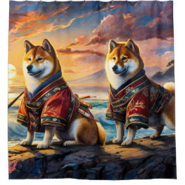 Cortina De Ducha Shiba Inu Por The Shore 02 Design Por Rich AMeN Gi