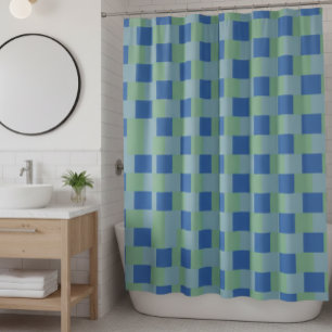 Cortina De Ducha Shower curtain, checkered, colorful, design
