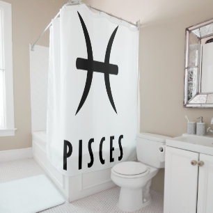 Cortina De Ducha Signo de Pisces zodiac