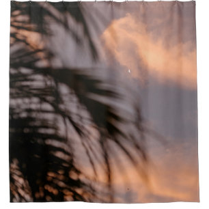Cortina De Ducha Silhouette de la palmera