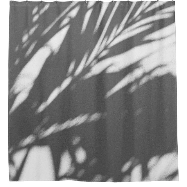 Cortina De Ducha Silhouette de la palmera (Anverso)