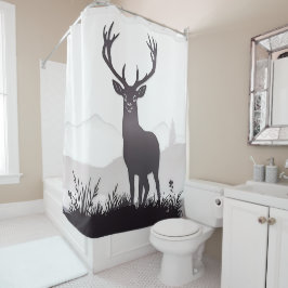 Cortina De Ducha Silhouette Deer