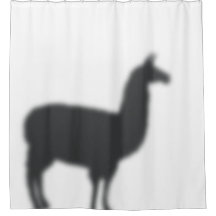 Silueta de llama divertida