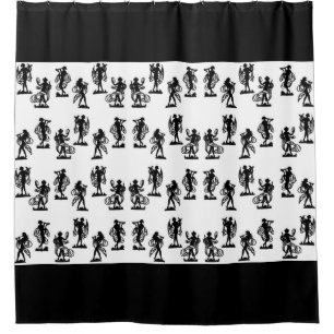 Cortina De Ducha siluetas griegas antiguas de las musas