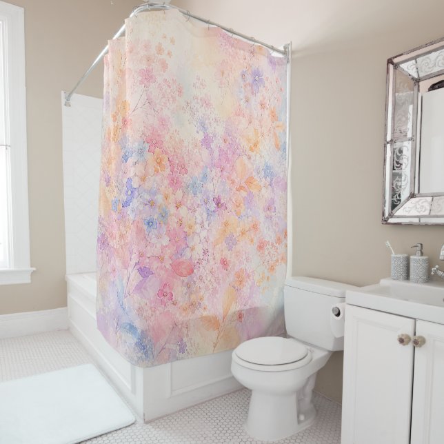 Cortina De Ducha Sinfonía de Flor Secreta (In situ)