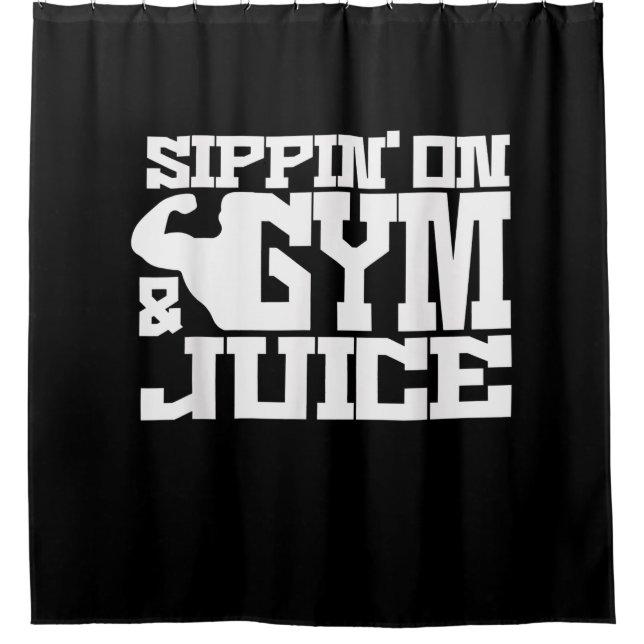 Cortina De Ducha Sippin Sobre Jugo De Gimnasio - Camisetas De Entre (Anverso)