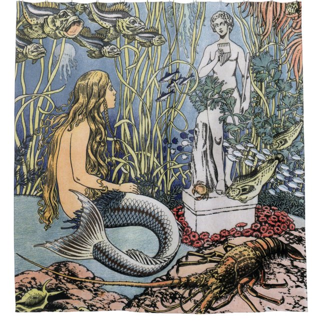 Cortina De Ducha Sirena de Ivan Bilibin (Anverso)