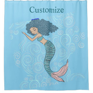 Cortina De Ducha Sirena Durmiente Thunder_Cove