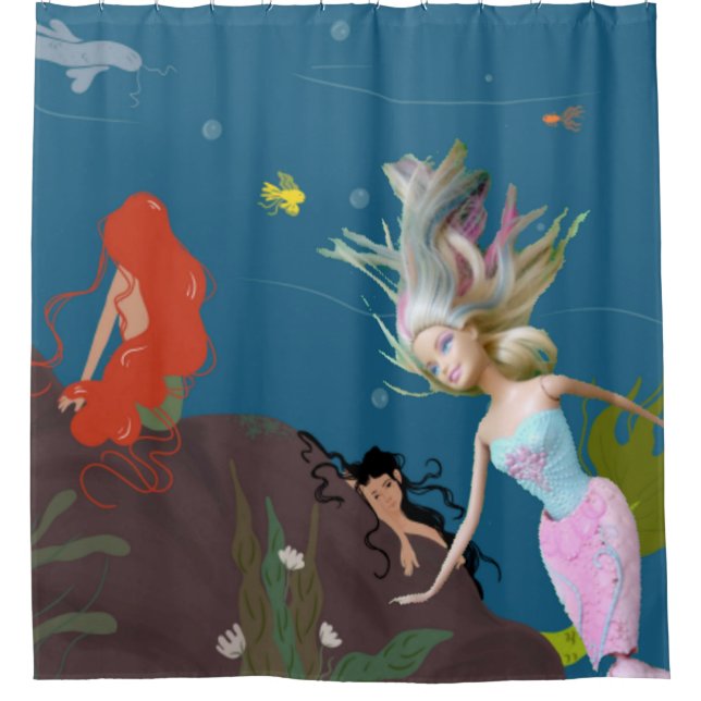 Cortina De Ducha Sirena Famosa (Anverso)