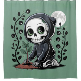 Cortina De Ducha Skeleton Gardener