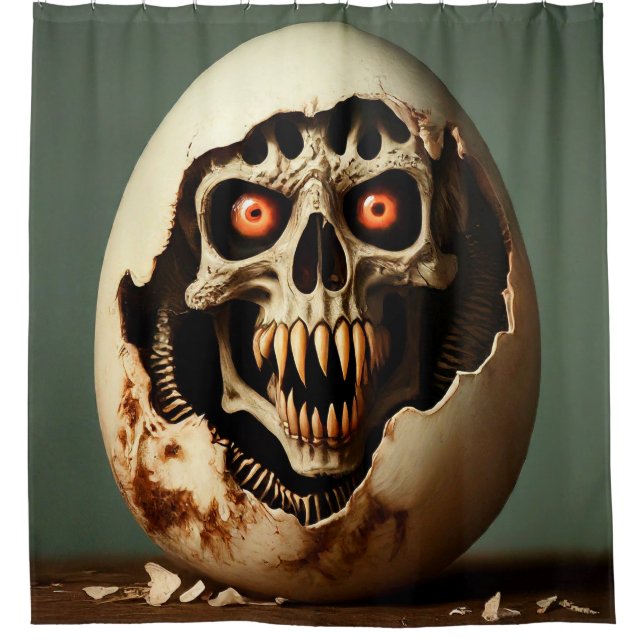 Cortina De Ducha Skull Art (Anverso)