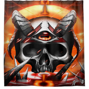 Cortina De Ducha skull Eye Joe