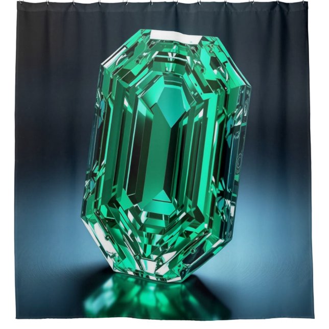 Cortina De Ducha „Smaragd – Das grüne Herz der Erde“ (Anverso)