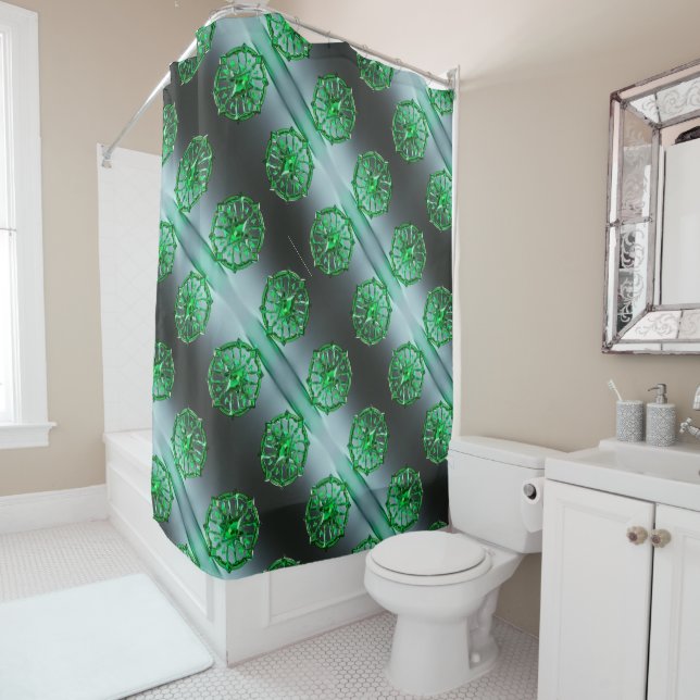 Cortina De Ducha „Smaragd – Das grüne Herz der Erde“ (In situ)