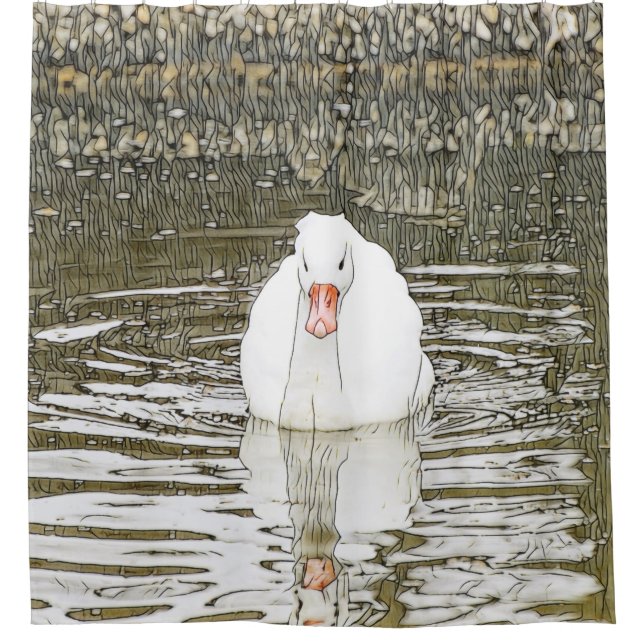 Cortina De Ducha SmartMix Animal- Swan (Anverso)