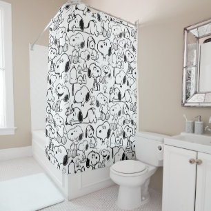 Cortina De Ducha Snoopy Smile Giggle Laugh Pattern