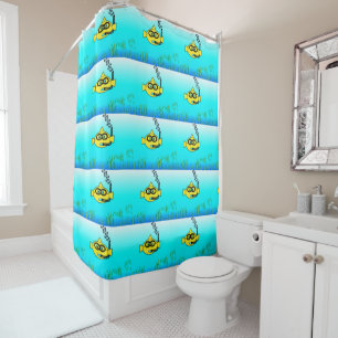 Cortina De Ducha Snorkel Fish Personalizado Goldfish