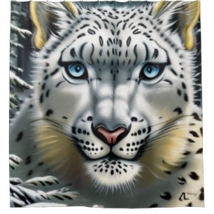 Cortina de ducha Snow Leopard