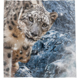 CORTINA DE DUCHA SNOW LEOPARD CLOUD WALKER