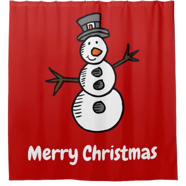 Cortina De Ducha Snowman (Anverso)