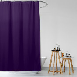 Cortina De Ducha Sofisticada Violeta Profunda Minimalista Unicolorn