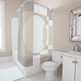 Cortina De Ducha Soft Geometric Blocks – Simple and Sleek