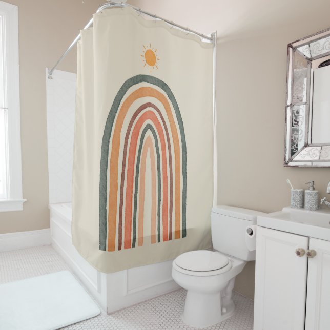 Cortina De Ducha Sol sobre un arcoiris (In situ)