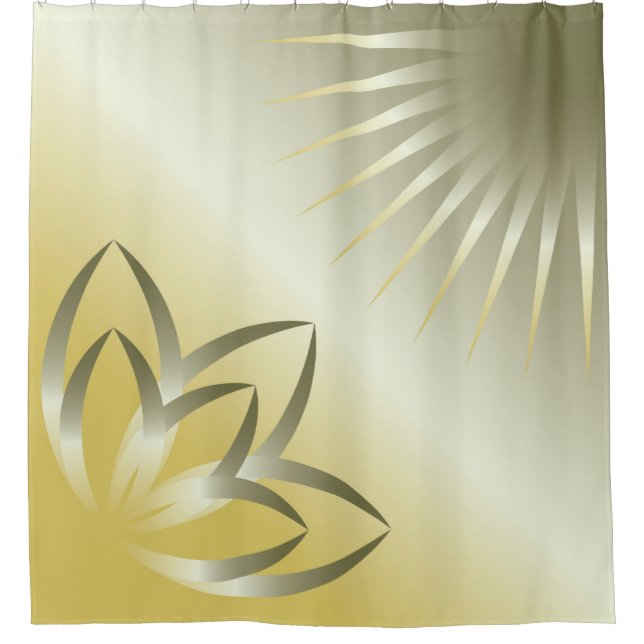 Cortina De Ducha sol y flor (Anverso)