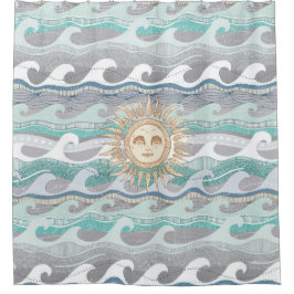 Cortina De Ducha sol y olas