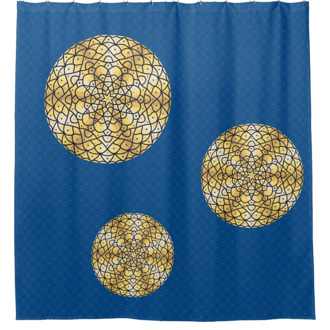 Cortina de ducha solar celestial (Anverso)