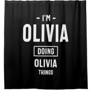 Cortina De Ducha Soy Olivia Haciendo novedad Olivia Things T-Shirt