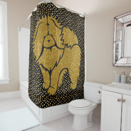Cortina De Ducha SPARKLY THANG Chow faux metallic ducha cortina
