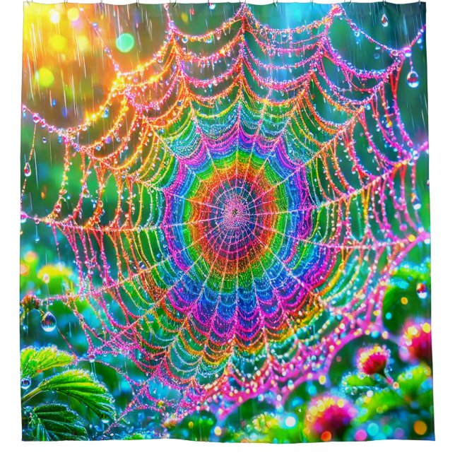 Cortina De Ducha Spider Web (Anverso)