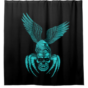 Cortina De Ducha Spiderskull con águila