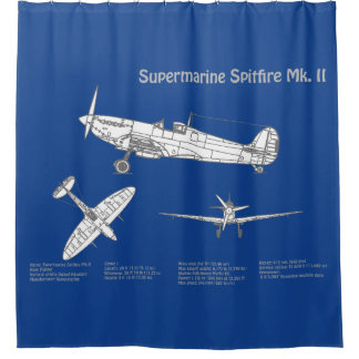 Cortina De Ducha Spitfire supermarino - Amortización aérea