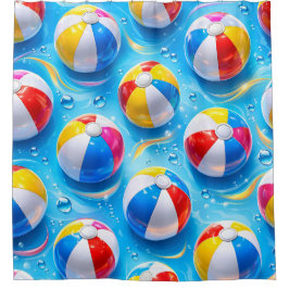 Cortina De Ducha Splash beach ball shower