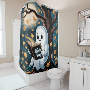 Cortina De Ducha Spooky Cute Ghostcore Whimsical Paranormal