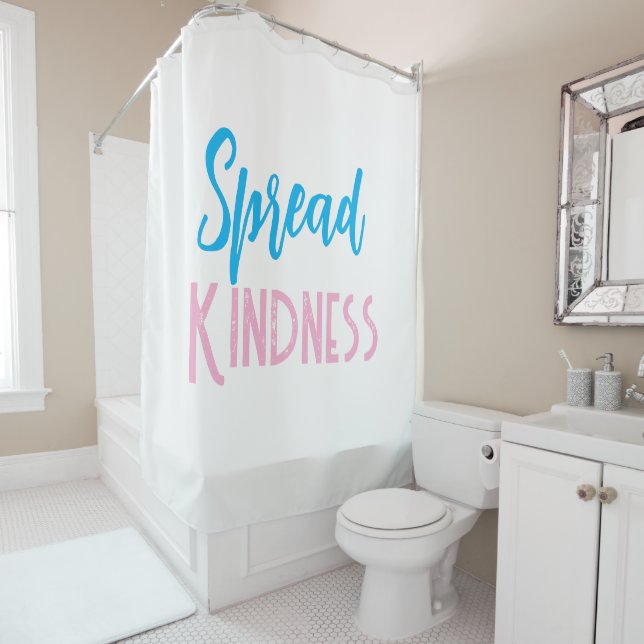 Cortina De Ducha Spread Kindness Shower Curtain (In situ)