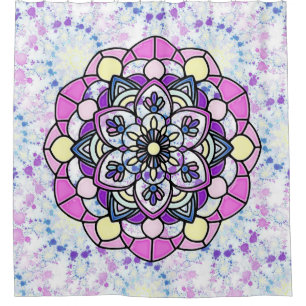 Cortina de ducha Spring Mandala