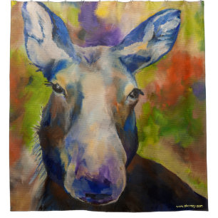 Cortina De Ducha Sr. Moosey Moose Shower Curtain