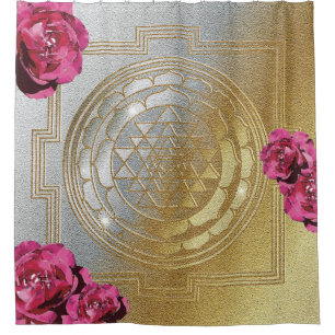 Cortina De Ducha Sri Yantra y el aroma de los Rosas II - Corto de d