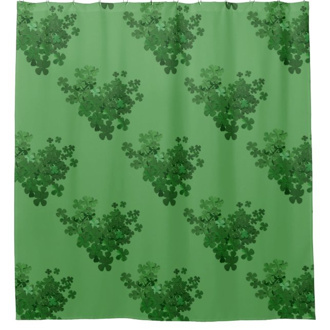 Cortina De Ducha St. Patrick's Day Shamrock (Anverso)