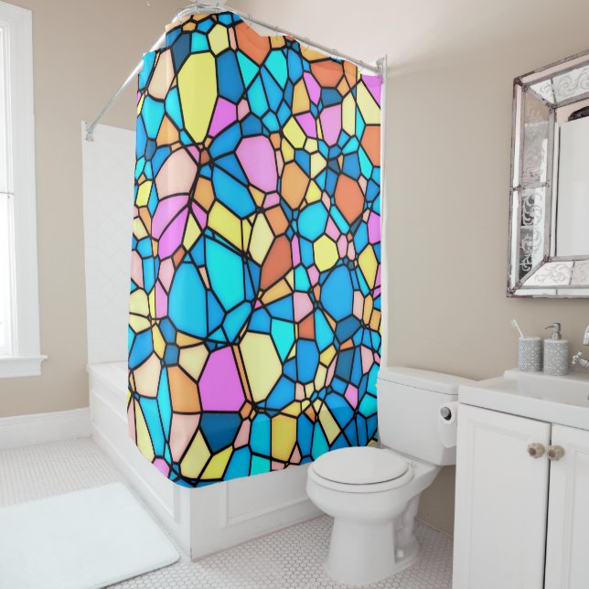 Cortina De Ducha Stain Glass Lite (In situ)