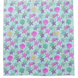 Cortina De Ducha Starfish And Seasheles