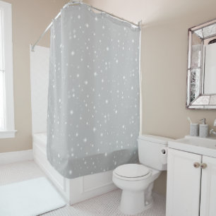 Cortina De Ducha Starlight gris plateado