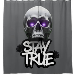 Cortina De Ducha Stay True Skull