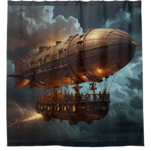 Cortina De Ducha Steampunk Submersible Ocean-liner